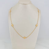 Cadena Trebol Aro Seguido 3.7gr / 18 1/4 in / 1mm Oro Amarillo 18K %
