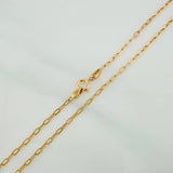 Cadena Trebol Cajon 3.35gr / 18 1/2 in / 1.2mm Oro Amarillo 18K %