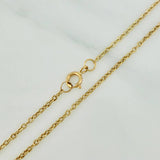 Cadena Escapulario Aro Seguido 3.85gr / 17 1/4 in / 1.2mm Oro Amarillo 18K %