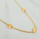 Cadena Corazones Aro Seguido 3.3gr / 16 1/4 in / 1.4mm Oro Amarillo 18K %
