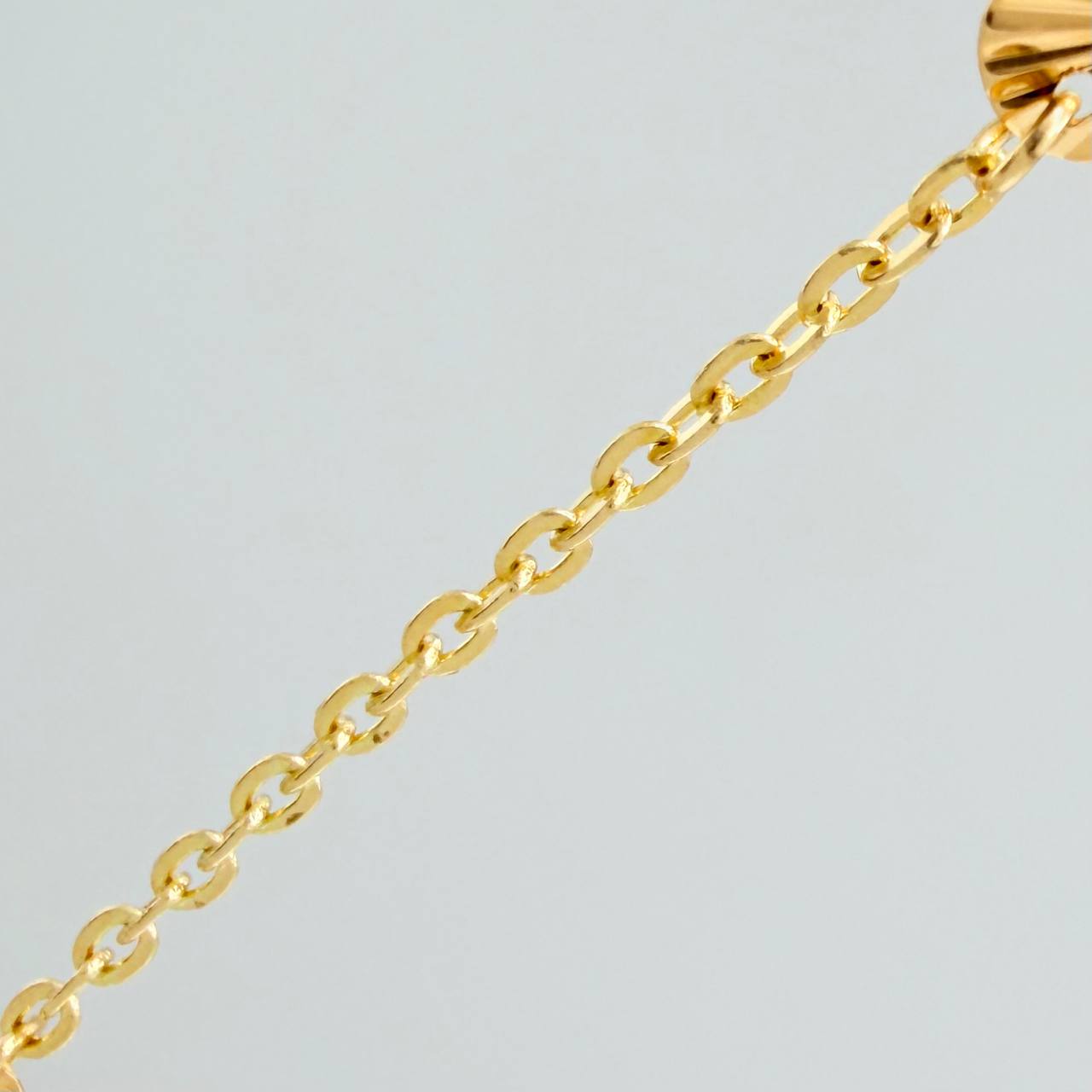 Cadena Corazones Aro Seguido 3.3gr / 16 1/4 in / 1.4mm Oro Amarillo 18K %