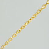 Cadena Ovalo Rayado 3.15gr / 16 1/4 in / 1mm Oro Amarillo 18K %