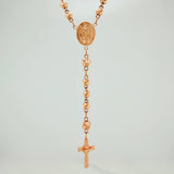 Rosario Virgen Milagrosa 15.95gr / 15 3/4 in / 5mm-6mm Oro Rosa 18K %