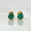 Bezel Stud Earrings 0.65gr / 18K Yellow Gold ©