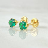 Bezel Stud Earrings 0.65gr / 18K Yellow Gold ©