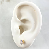 Beveled Stud Earrings 0.85gr / 18K Yellow Gold