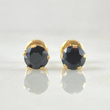 Beveled Stud Earrings 0.75gr / 18K Yellow Gold ©