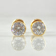 Beveled Stud Earrings 0.8gr / 18K Yellow Gold ©