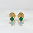 Bezel Stud Earrings 0.45gr / 18K Yellow Gold ©