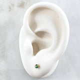 Bezel Stud Earrings 0.45gr / 18K Yellow Gold