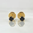 Beveled Stud Earrings 0.45gr / 18K Yellow Gold