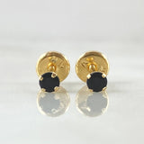 Beveled Stud Earrings 0.45gr / 18K Yellow Gold