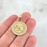 Dije Medalla Letra K 4.55gr / 1 1/4 in / Oro Amarillo 18K ©