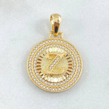 Dije Medalla Letra Z 5.05gr / 1 1/4 in / Oro Amarillo 18K *