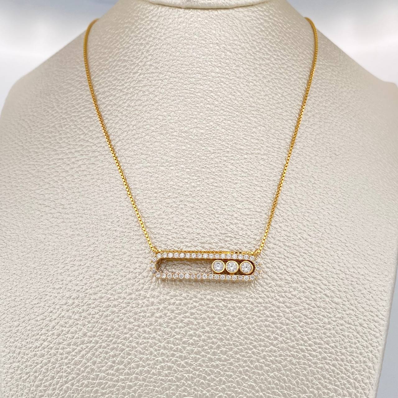 Cadena MSK 5.15gr / 44.9cm / 0.8mm Oro Amarillo +3 18K %