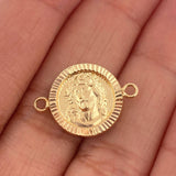 Herraje Rostro Cristo 1.45gr / 3/4 in / Oro Amarillo 18K %