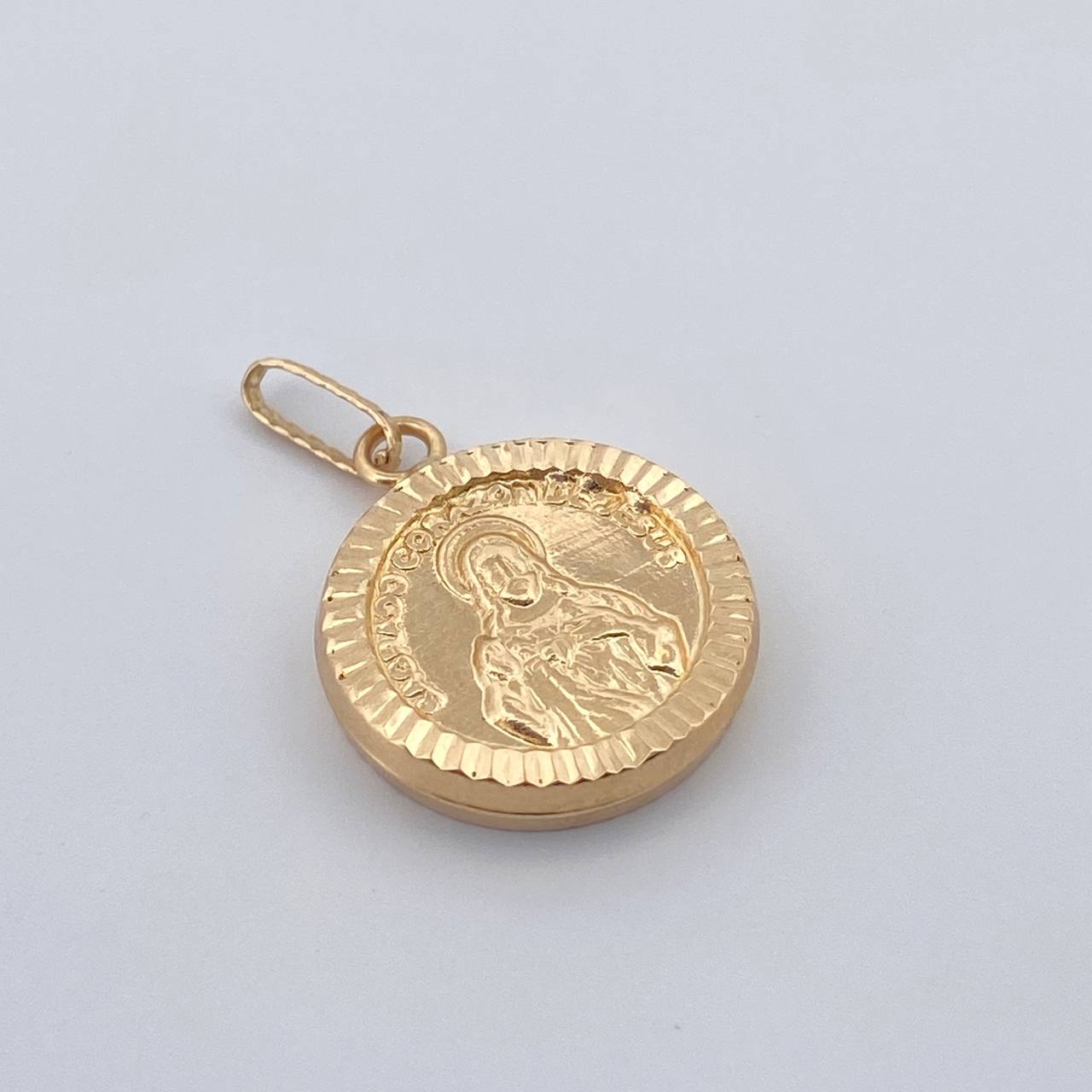 Dije Sagrado Corazon Jesus 1gr / 3/4 in / Oro Amarillo 18K &