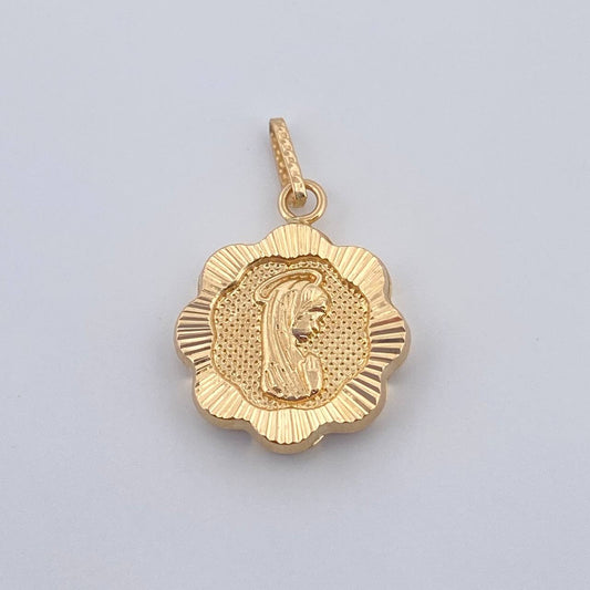 Dije Virgen Maria 0.85gr / 3/4 in / Oro Amarillo 18K &