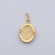 Pendant Miraculous Virgin 0.85gr / 3/4 in / 18K Yellow Gold %