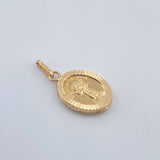 Pendant Divine Child Jesus 1.05gr / 1 in / 18K Yellow Gold &