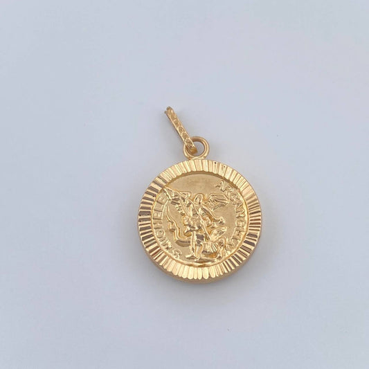 Dije San Miguel 1.35gr / 1 in / Oro Amarillo 18K &