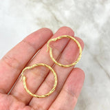 Candongas Mafe 2.25gr / 3/4 in / Oro Amarillo 18K