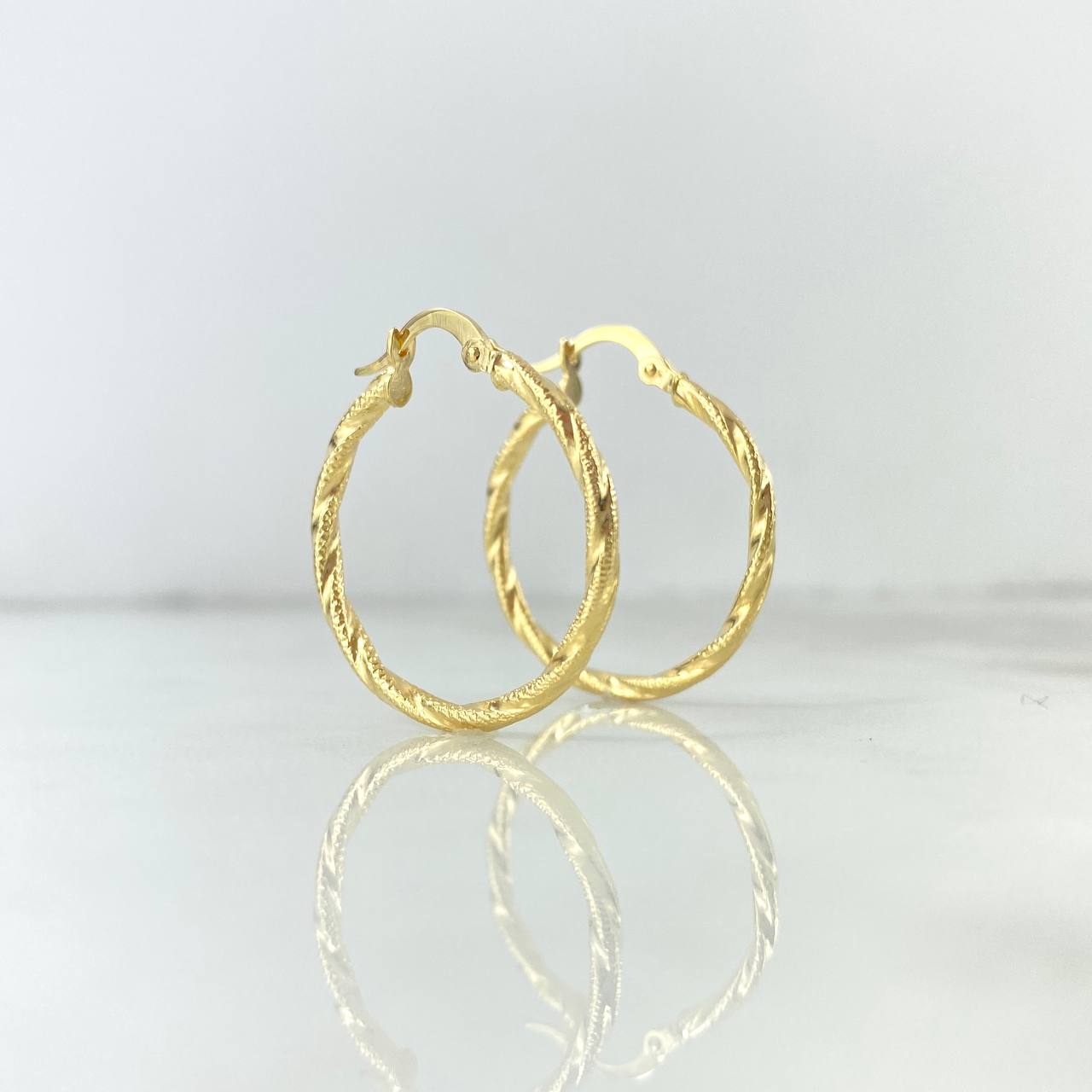 Candongas Mafe 2.25gr / 3/4 in / Oro Amarillo 18K
