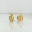 Stud Earrings Virgin of Guadalupe 0.8g / Yellow Gold Silhouette 18K