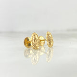 Stud Earrings Virgin of Guadalupe 0.8g / Yellow Gold Silhouette 18K