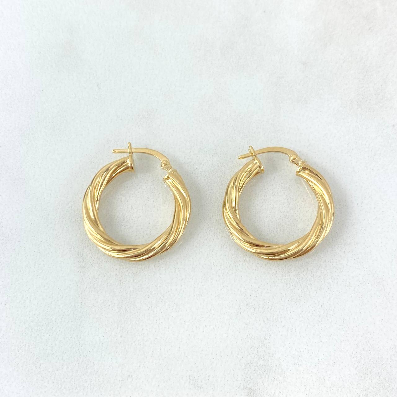 Candongas Mary 1.35gr / 3/4 in / Oro Amarillo 18K ©