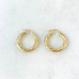 Candongas Mary 1.35gr / 3/4 in / Oro Amarillo 18K ©