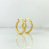 Candongas Mary 1.35gr / 3/4 in / Oro Amarillo 18K ©