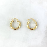 Hoop Earrings Hoop Earrings 1.7gr / 1.8cm / Twisted 18K Yellow Gold