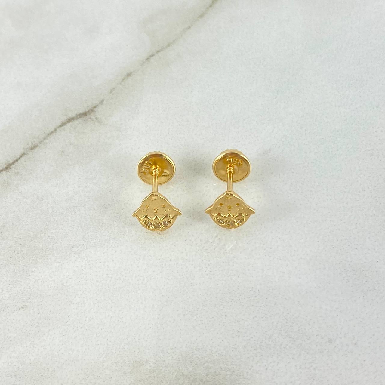 Topos Pollo 1.05gr / Circones Blancos Oro Amarillo *