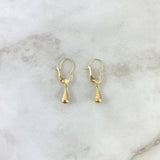 Candongas Lagrima 0.7gr / 1 in / Oro Amarillo 18K