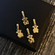 Pendant Bear TS 1.1gr / 1.7cm Blue Zircons Yellow Gold*