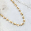Rustic Canotilla Chain 2x1 10.3gr / 19.7in / 4.6mm Striped 18K Gold ©