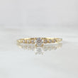 Ring Solitaire Half Churumbela 1.05gr / T5 1/2 / White Zircons Yellow Gold 18K *