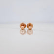 Stud Earrings Medium Bead 0.5 g / in / 3 mm Rose Gold 18K