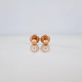 Stud Earrings Medium Bead 0.5 g / in / 3 mm Rose Gold 18K