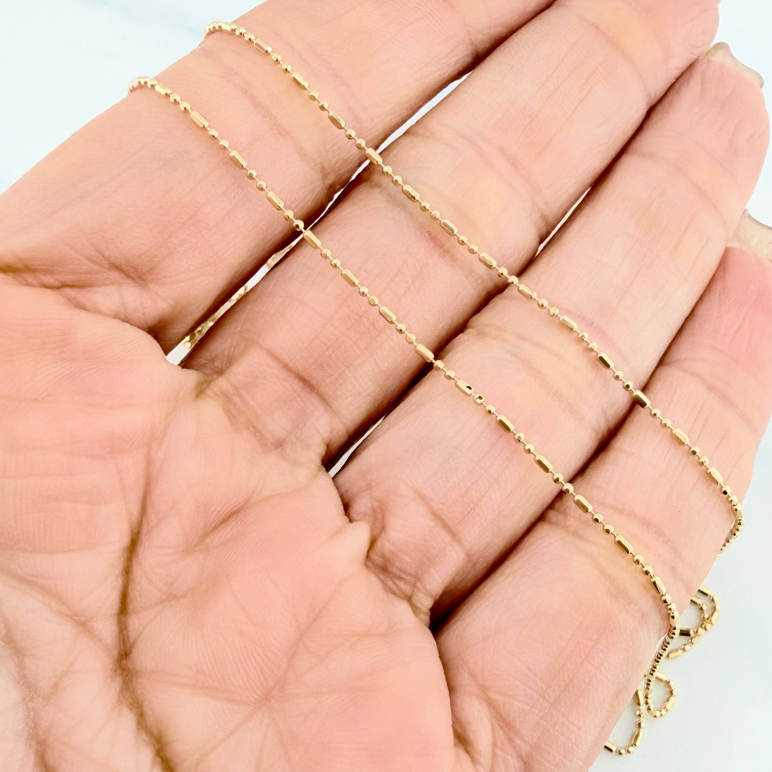Cadena Morse 2.35 g / 19 3/4 in / 0.7 mm Oro Amarillo 18K