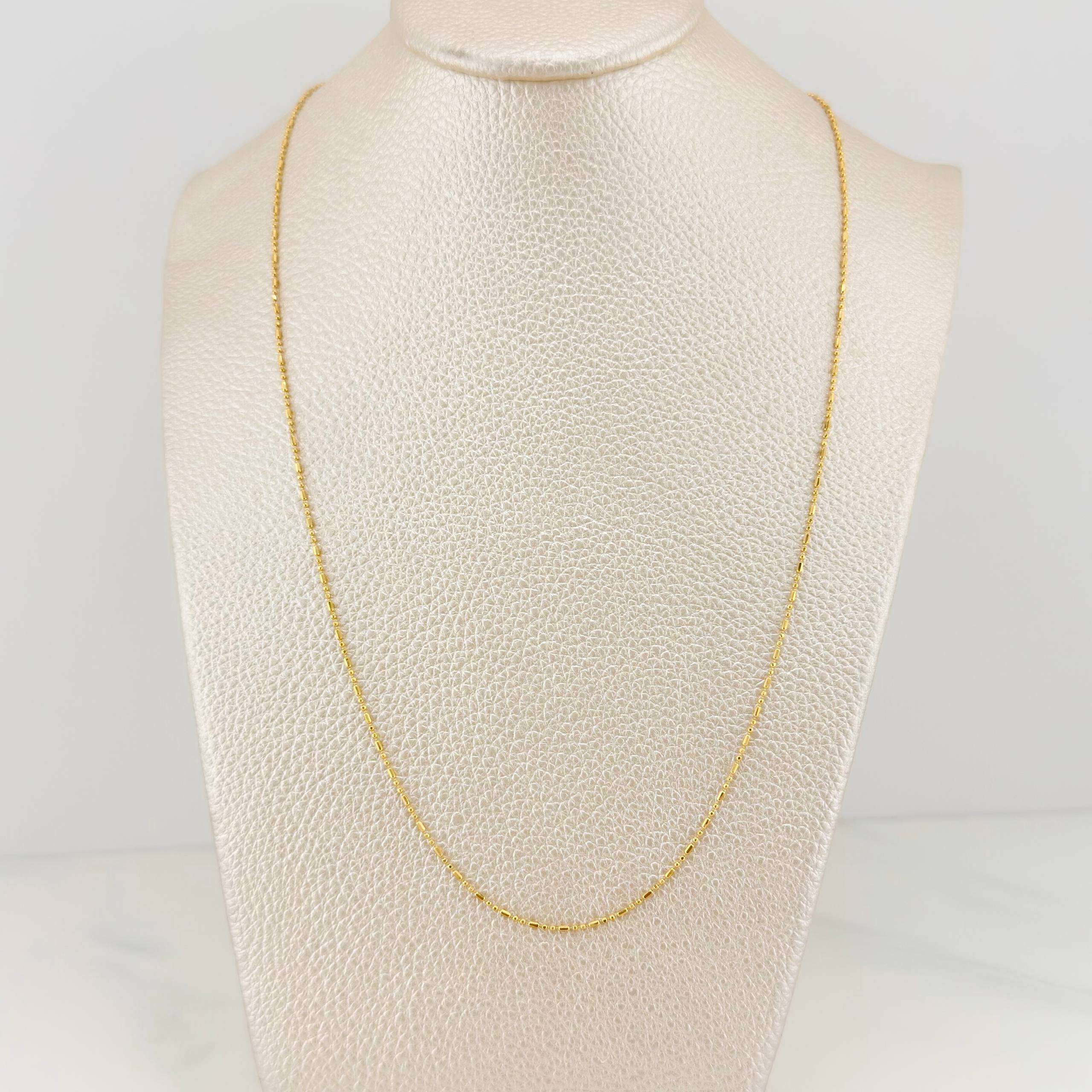 Cadena Morse 2.35 g / 19 3/4 in / 0.7 mm Oro Amarillo 18K