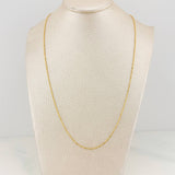 Cadena Morse 2.4 g / 19 3/4 in / 0.7 mm Oro Amarillo 18K