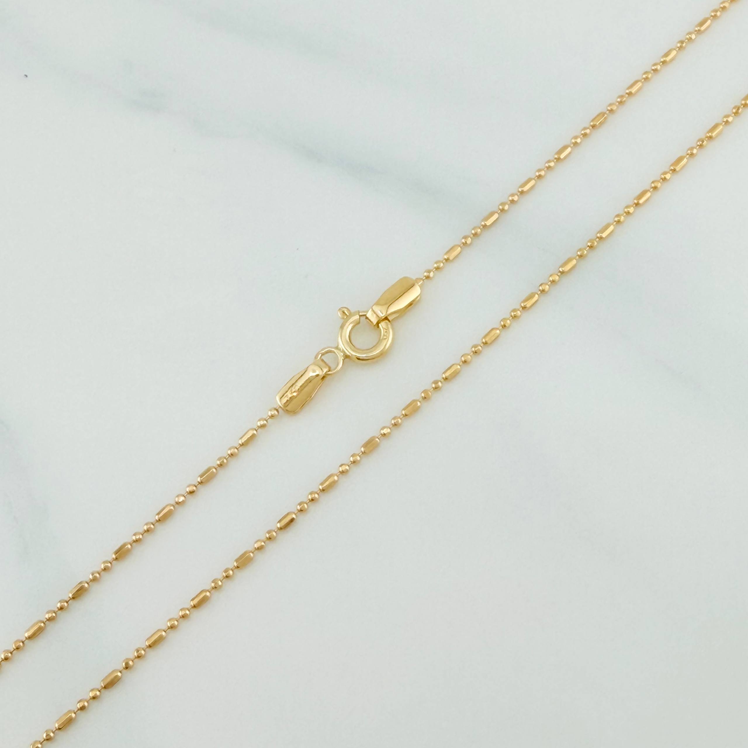 Cadena Morse 2.35 g / 19 3/4 in / 0.7 mm Oro Amarillo 18K