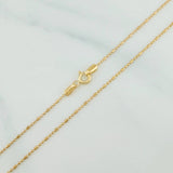 Cadena Morse 2.4 g / 19 3/4 in / 0.7 mm Oro Amarillo 18K