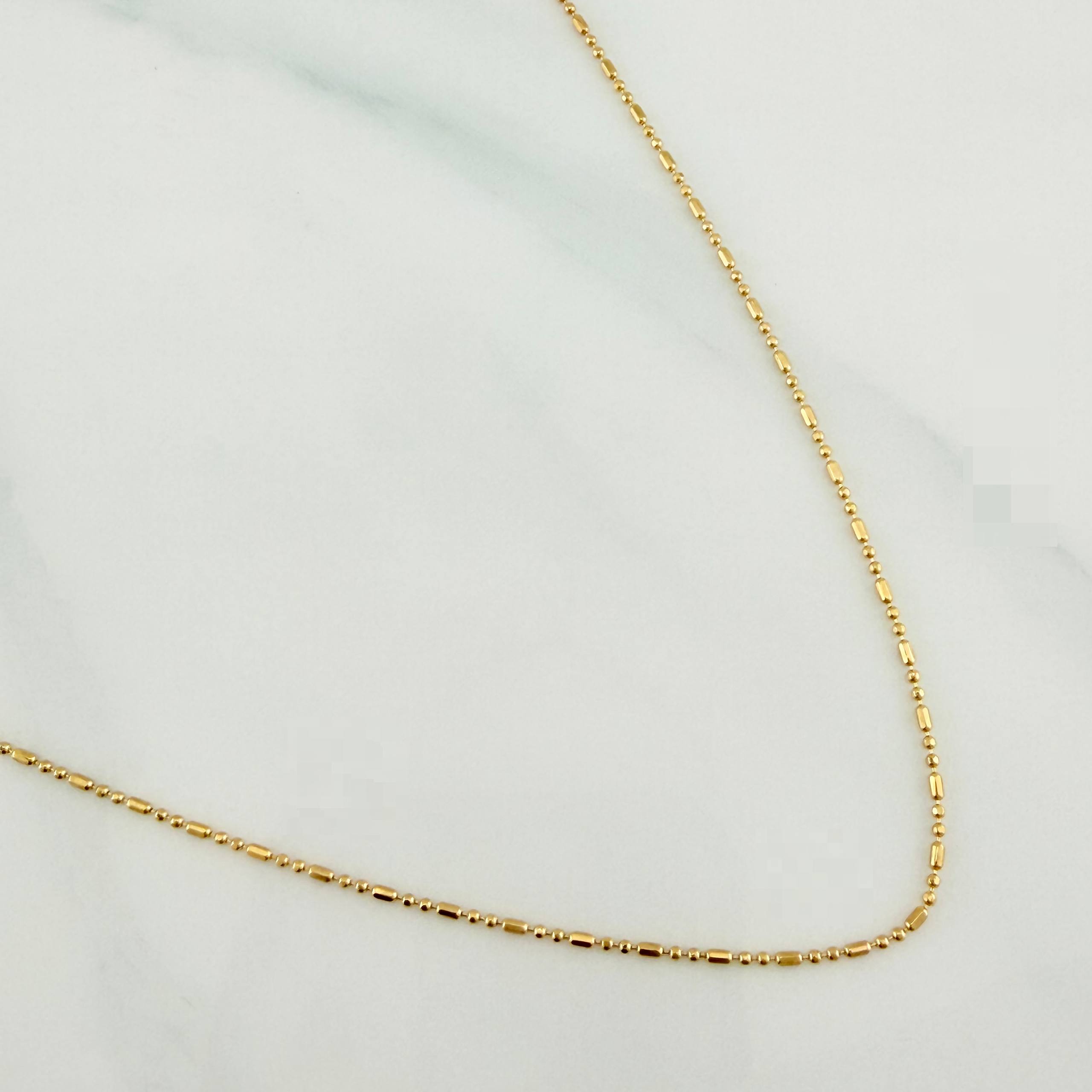 Cadena Morse 2.35 g / 19 3/4 in / 0.7 mm Oro Amarillo 18K
