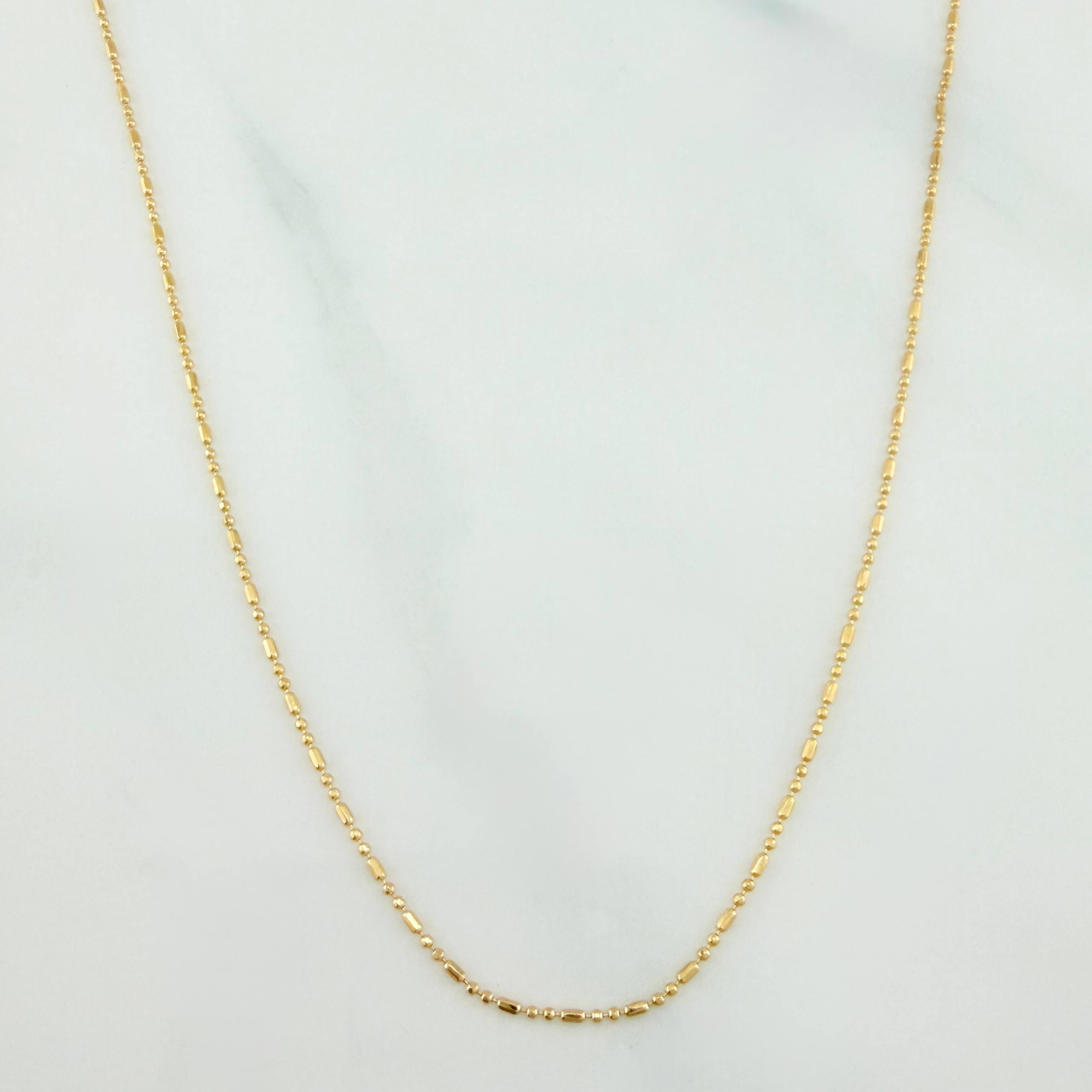 Cadena Morse 2.4 g / 19 3/4 in / 0.7 mm Oro Amarillo 18K