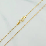 Cadena Militar 2.45 g / 19 3/4 in / 1 mm Oro Amarillo 18K