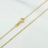 Cadena Militar 2.2 g / 19 3/4 in / 1 mm Oro Amarillo 18K