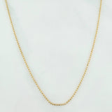 Cadena Militar 2.45 g / 19 3/4 in / 1 mm Oro Amarillo 18K